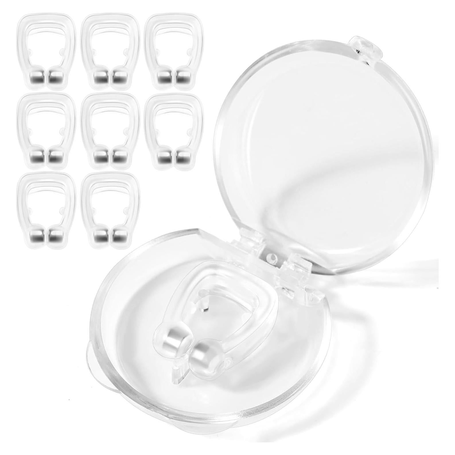 Anti Snoring Devices/Snoring Nose Clip Silicone Magnetic Stop Snoring Solution Snoring Devices for Men and Women 5.7 Inch(8 Pack)