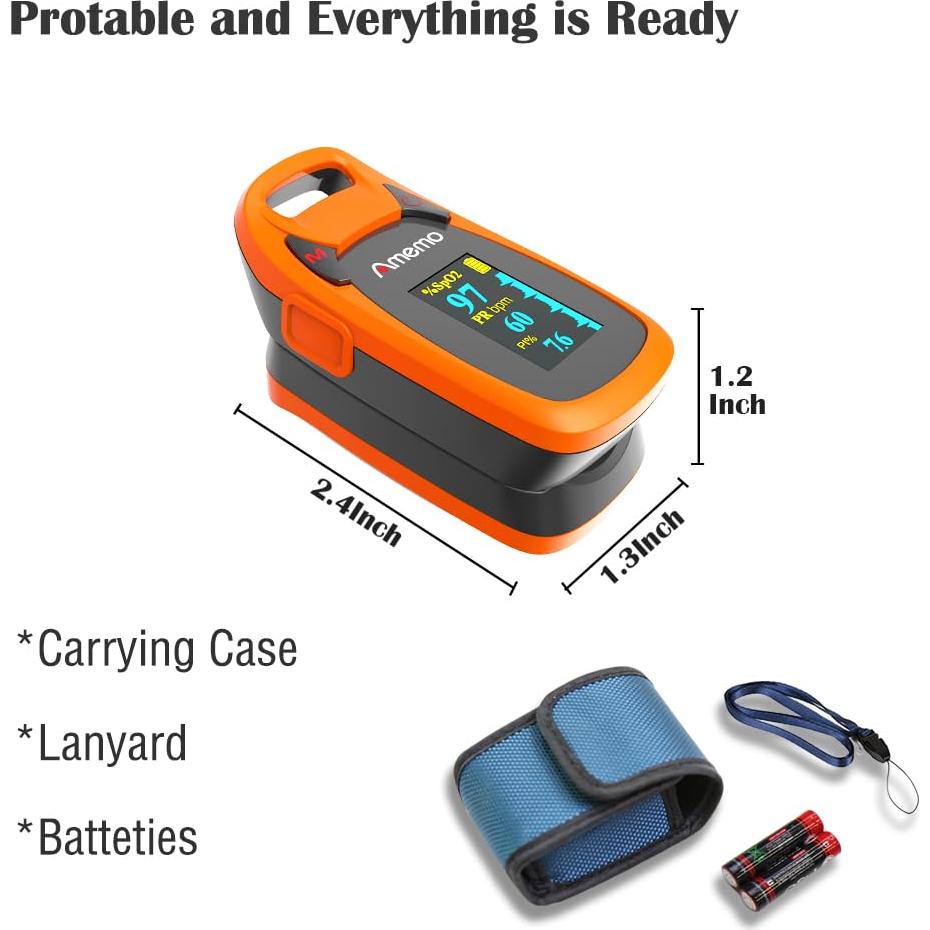 Oxímetro de Pulso Digital SHENZHEN Ossimetri6 con Alarma