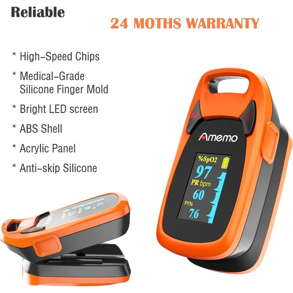 Oxímetro de Pulso Digital SHENZHEN Ossimetri6 con Alarma