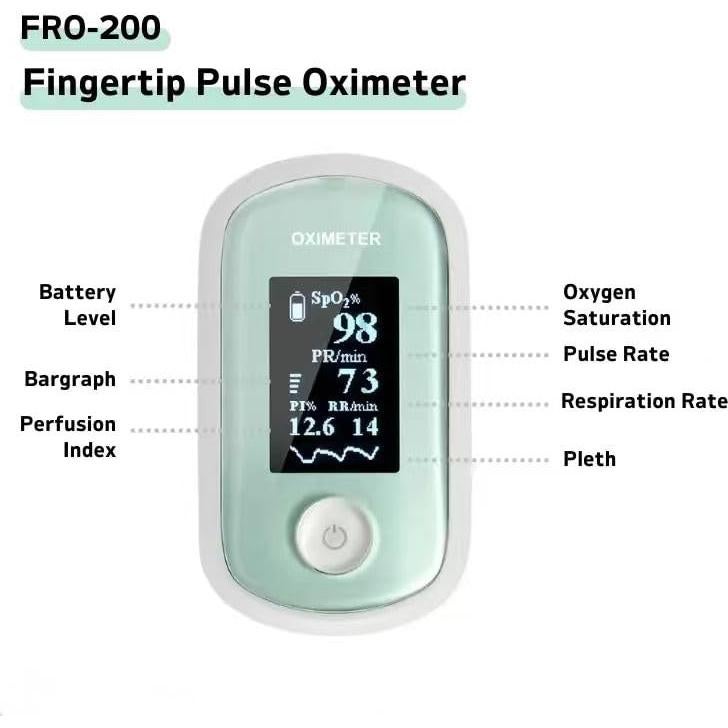Oxímetro de Pulso Adahedo con Pantalla OLED y Monitoreo SpO2