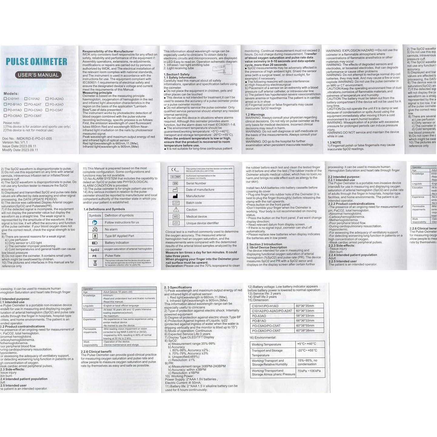 Oxímetro de Pulso Adahedo con Pantalla OLED y Monitoreo SpO2