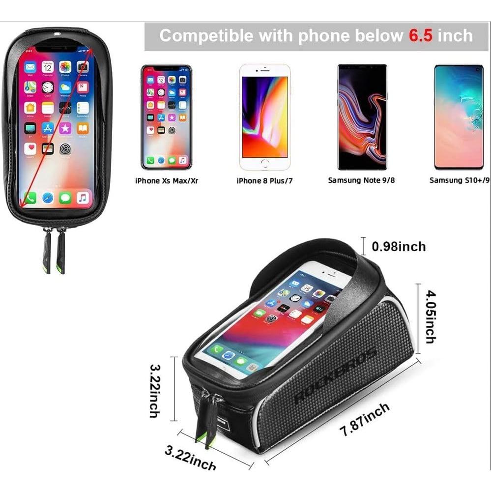 Bolsa de Teléfono ROCKBROS para Bicicleta Impermeable 1.6L