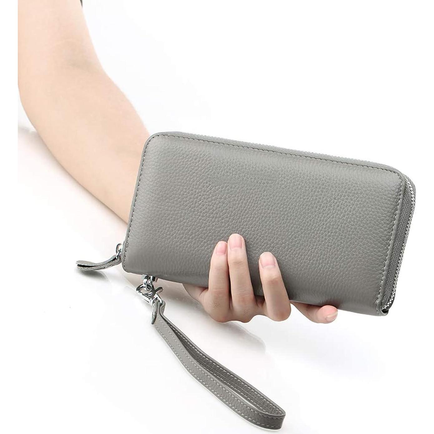 Cartera Moflycom de Cuero con Bloqueo RFID y Muñequera