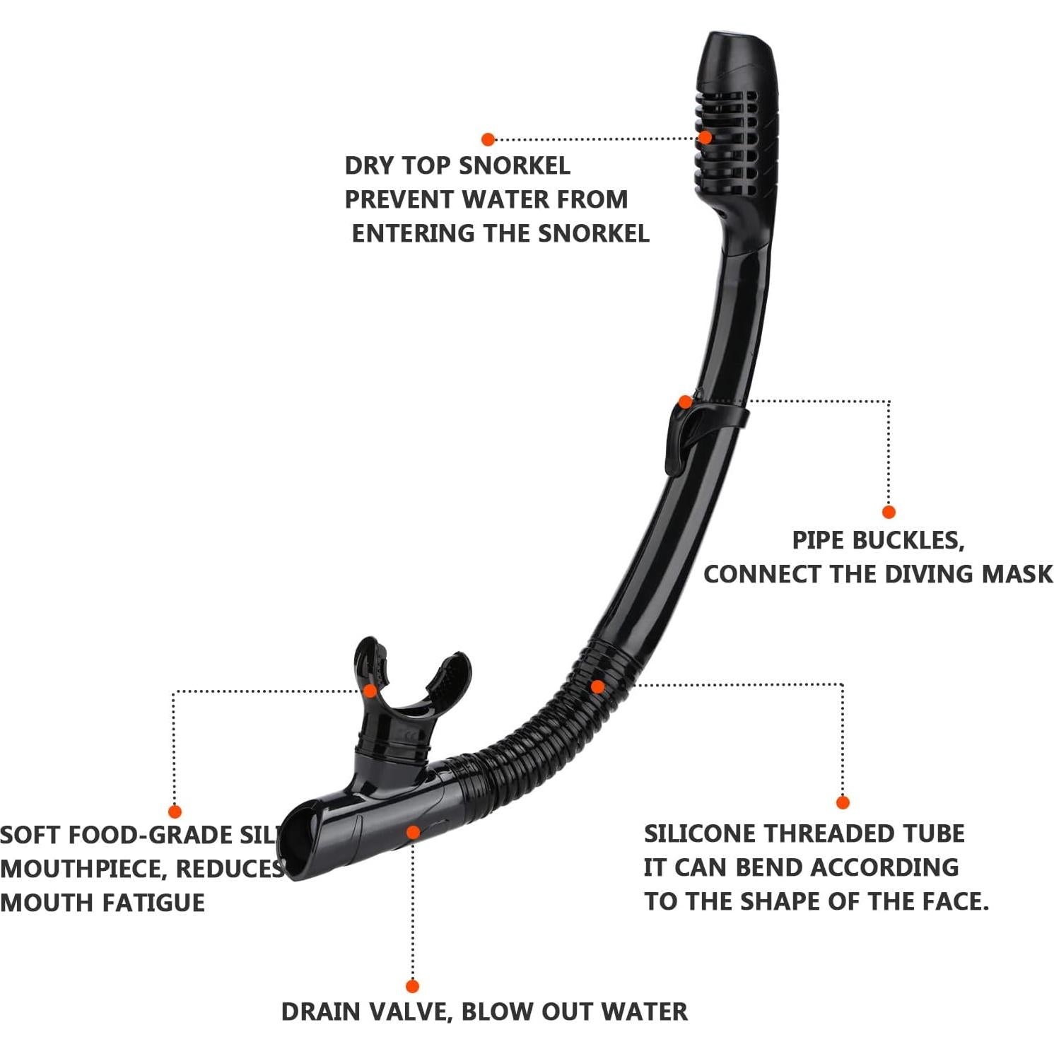 Máscara de Snorkel DIPUKI TC6115 para Adultos y Jóvenes