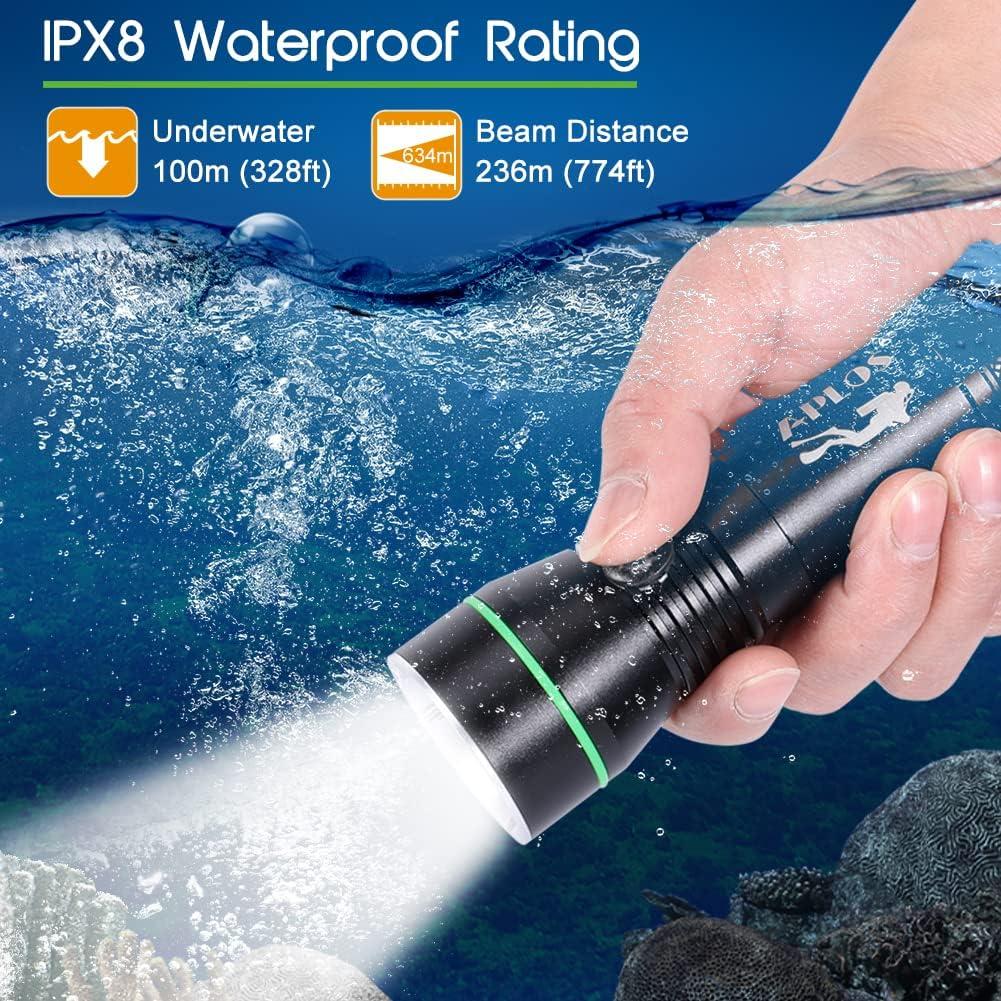 Linterna de Buceo APLOS AP30 3000lm IPX8 Recargable