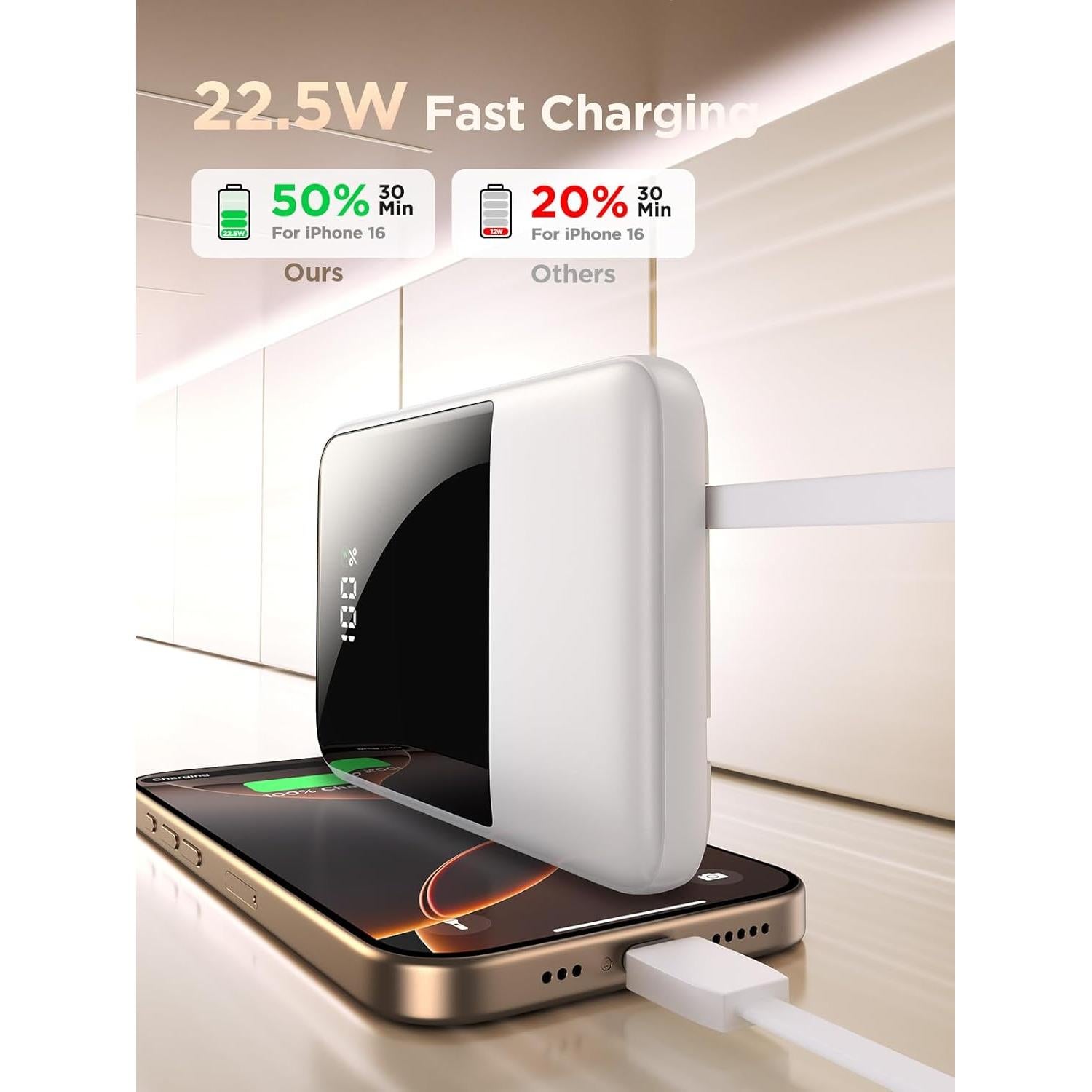 Cargador Portátil Aioneus 10000mAh Carga Rápida USB-C