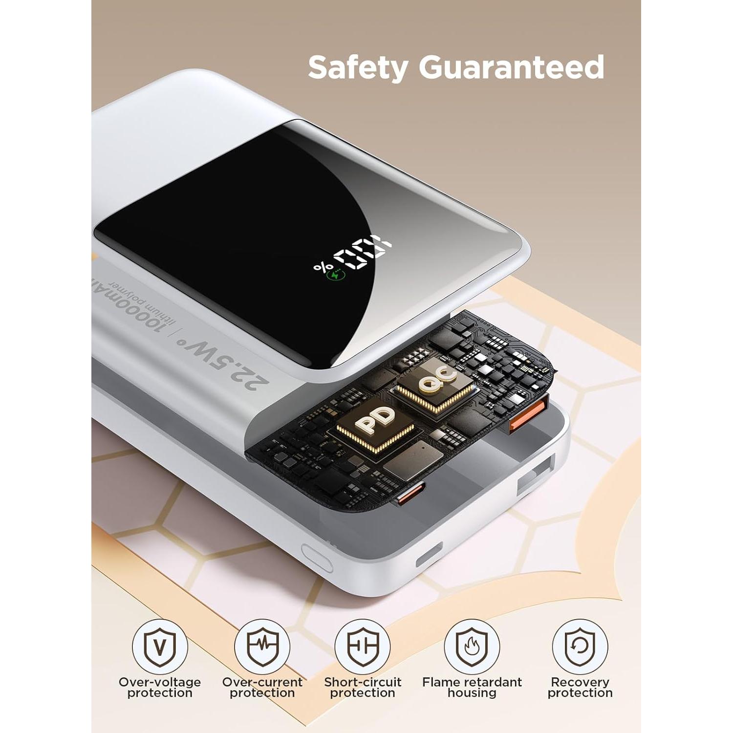 Cargador Portátil Aioneus 10000mAh Carga Rápida USB-C