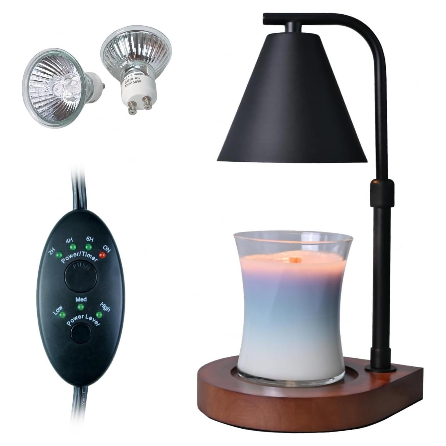 Lámpara Calentadora de Velas SOKCVSEA - Temporizador Ajustable