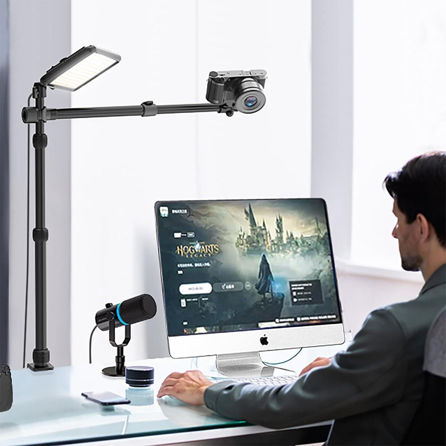 Soporte de cámara AILIGHT TS61 con brazo ajustable 33 cm-83 cm