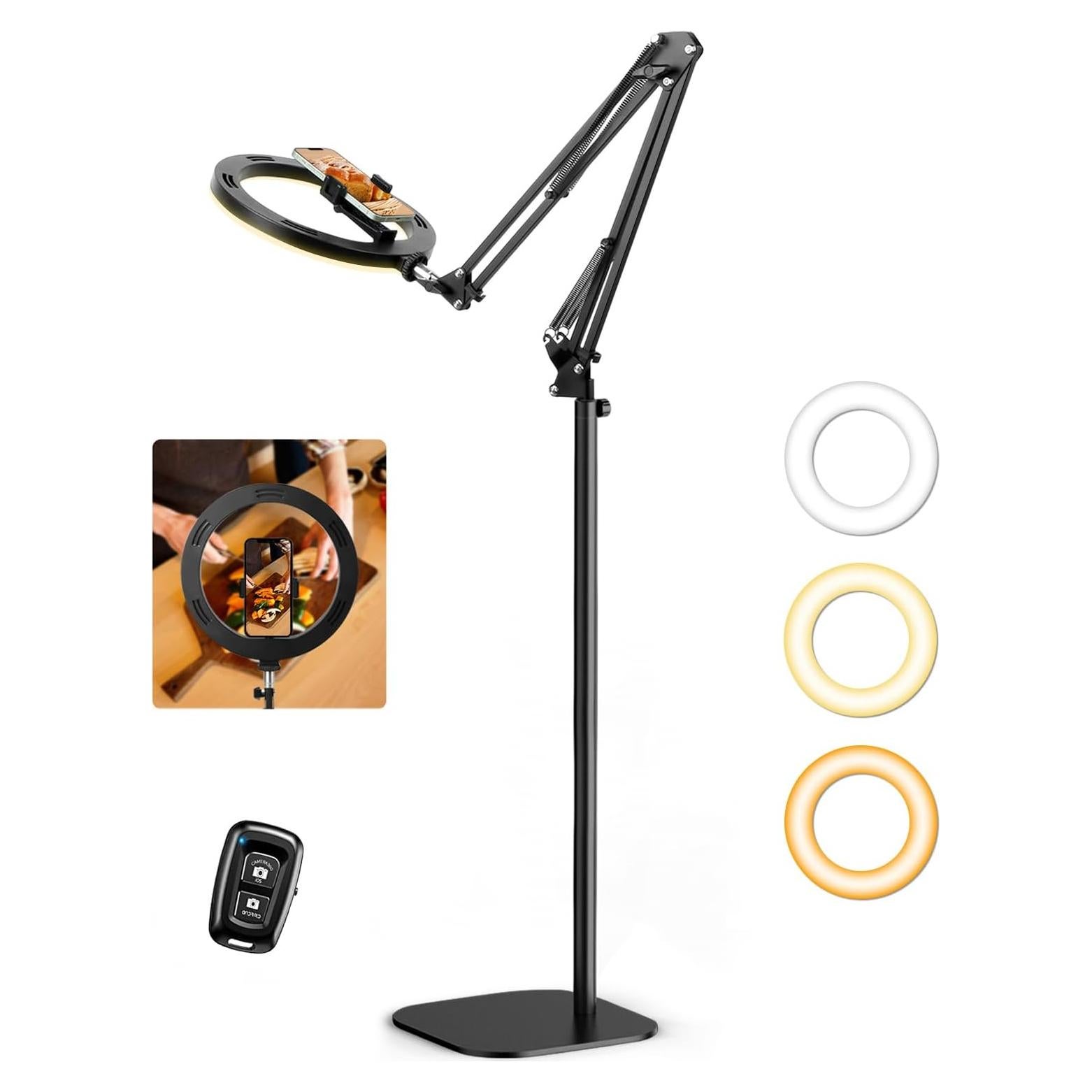 Anillo de Luz Evershop 25,4 cm con Soporte para Teléfono