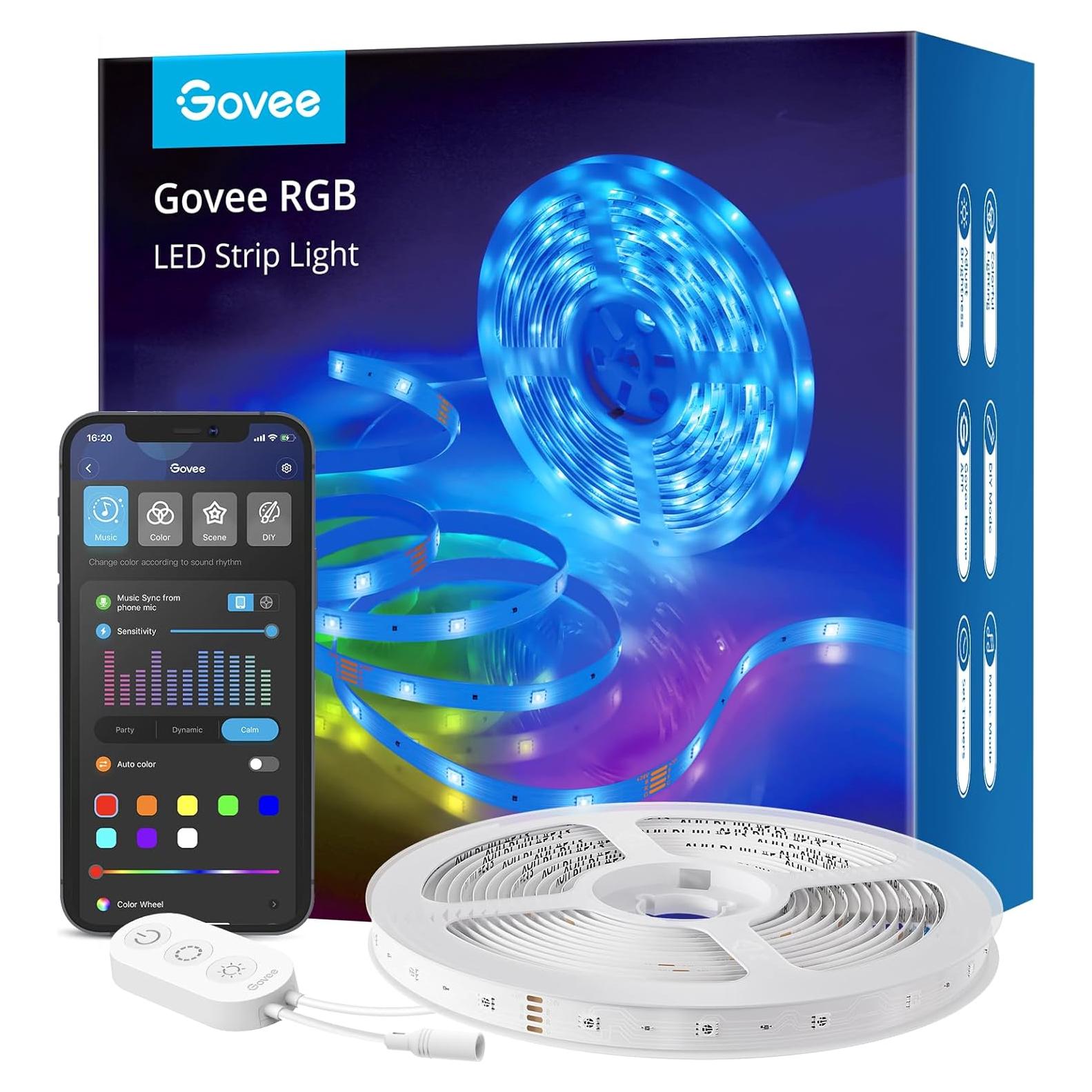 Govee Tira LED Inteligente 5m Control App y Voz