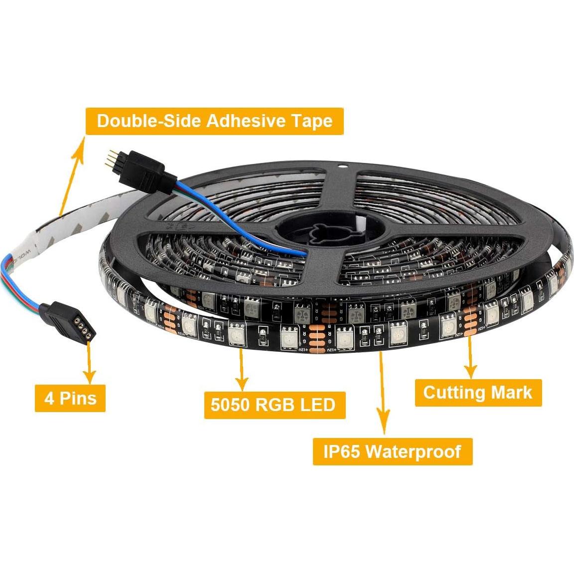 Tira LED SUPERNIGHT 5M RGB Impermeable 300 LEDs Flexible