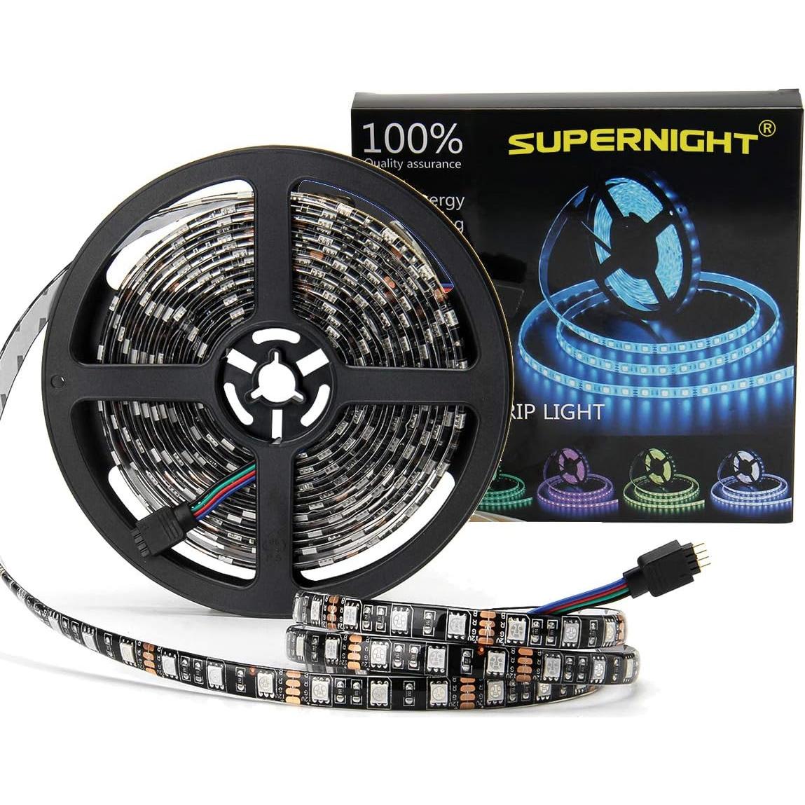 Tira LED SUPERNIGHT 5M RGB Impermeable 300 LEDs Flexible