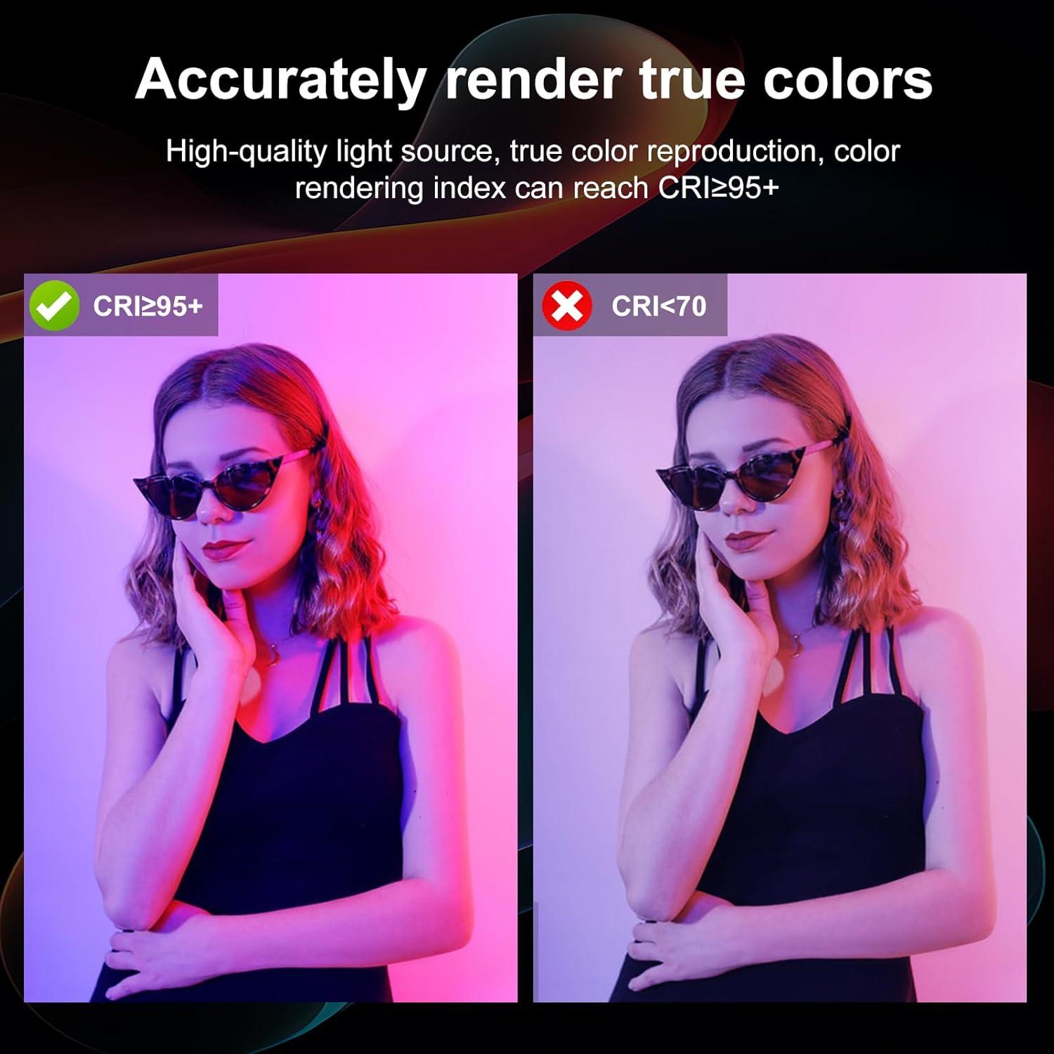 Luz LED PULUZ 30.99cm RGB Portátil con Efectos