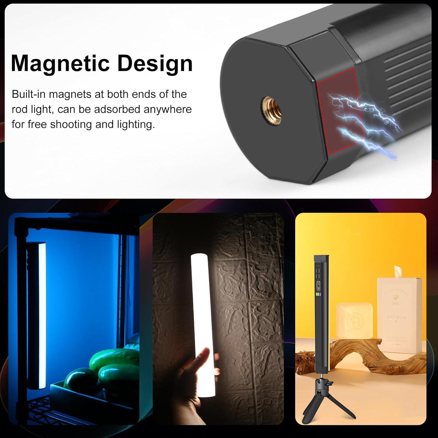 Luz LED PULUZ 30.99cm RGB Portátil con Efectos