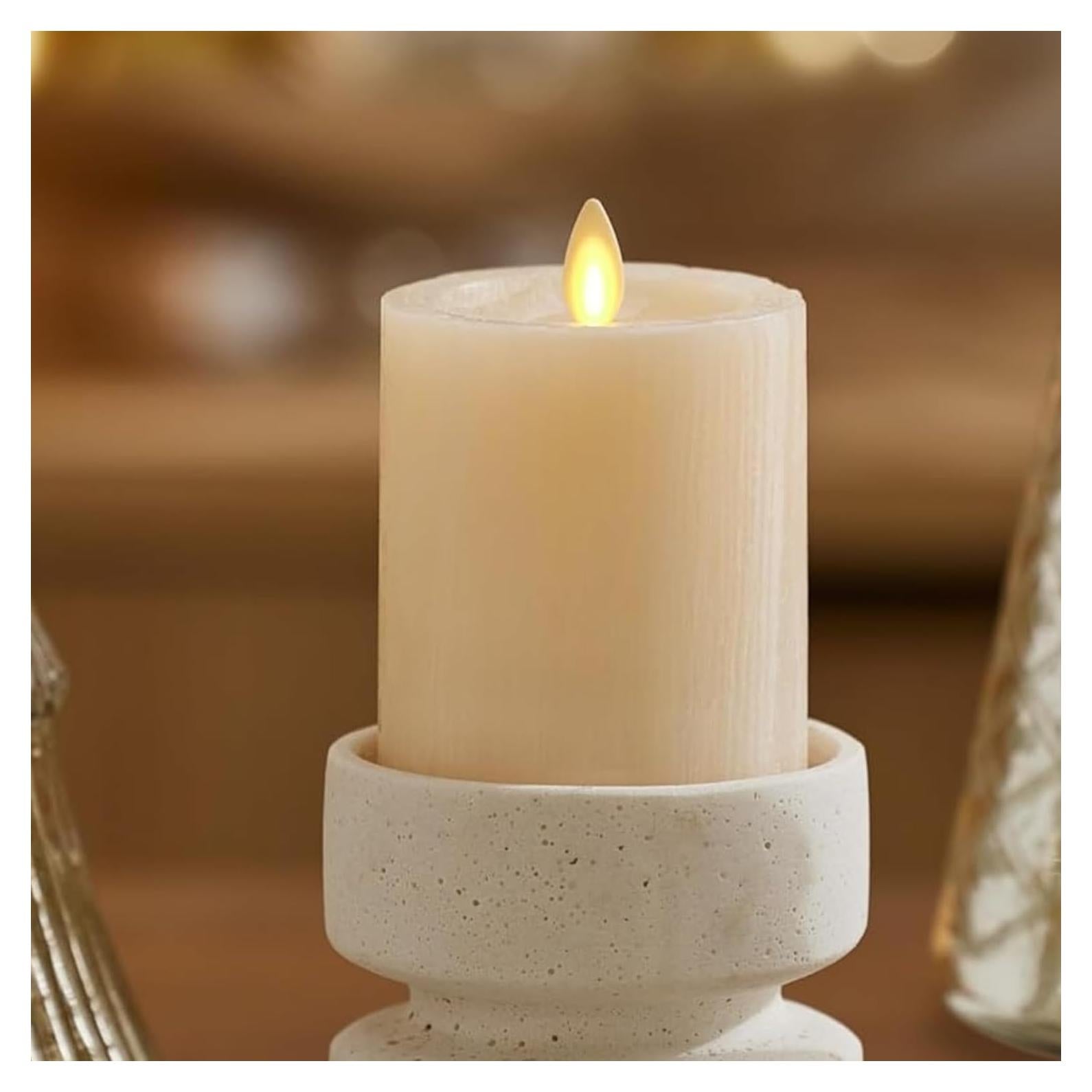 Vela LED Luminara Cisne Blanco 7,62 cm x 11,43 cm