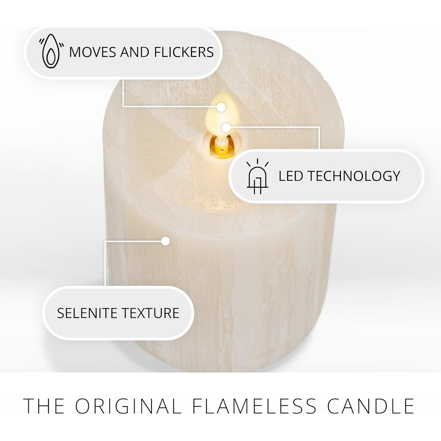 Vela LED Luminara Cisne Blanco 7,62 cm x 11,43 cm