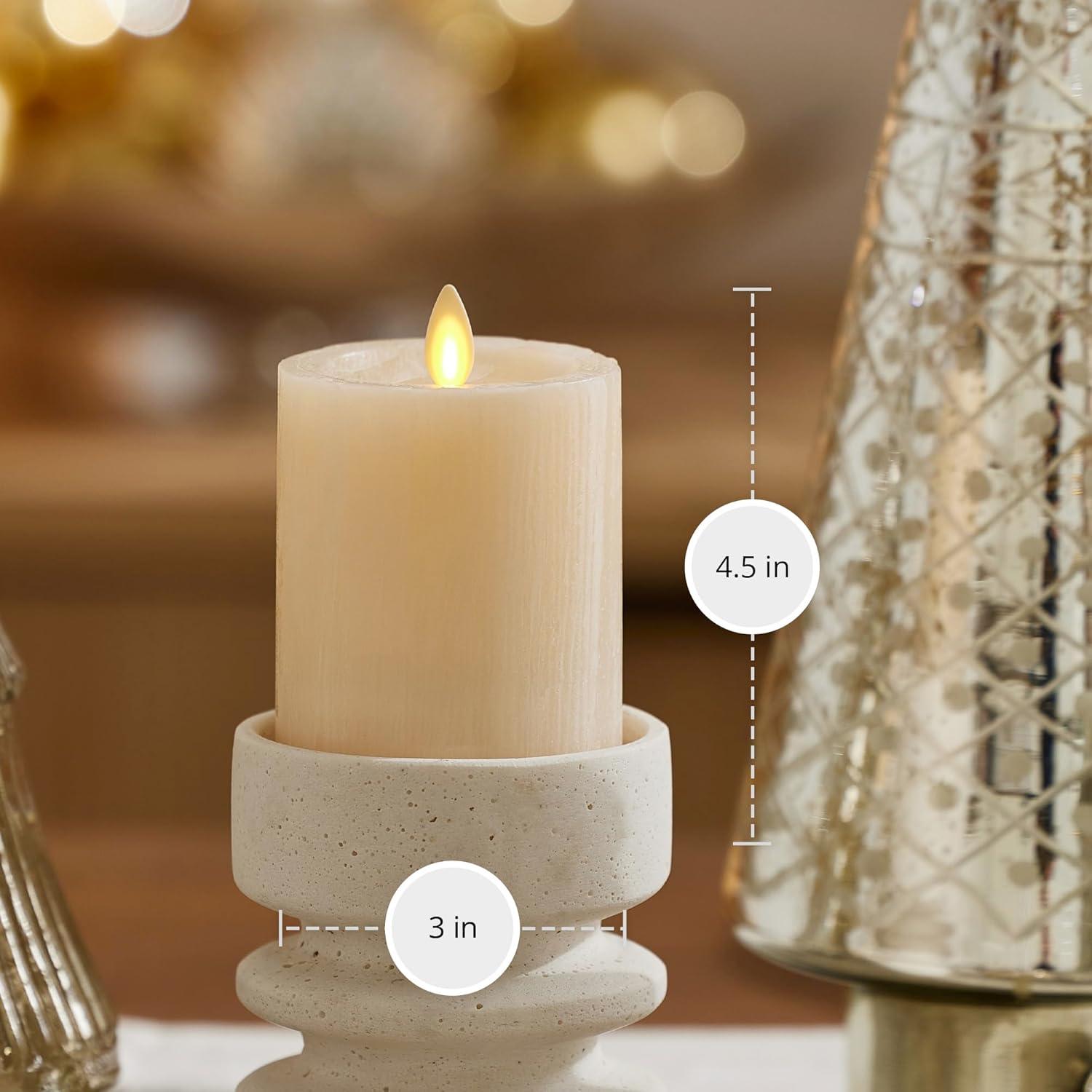 Vela LED Luminara Cisne Blanco 7,62 cm x 11,43 cm