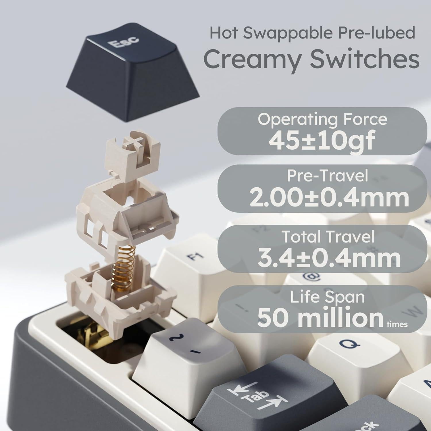 Teclado Mecánico RK Royal Kludge R87 Pro 75% RGB 88 Teclas