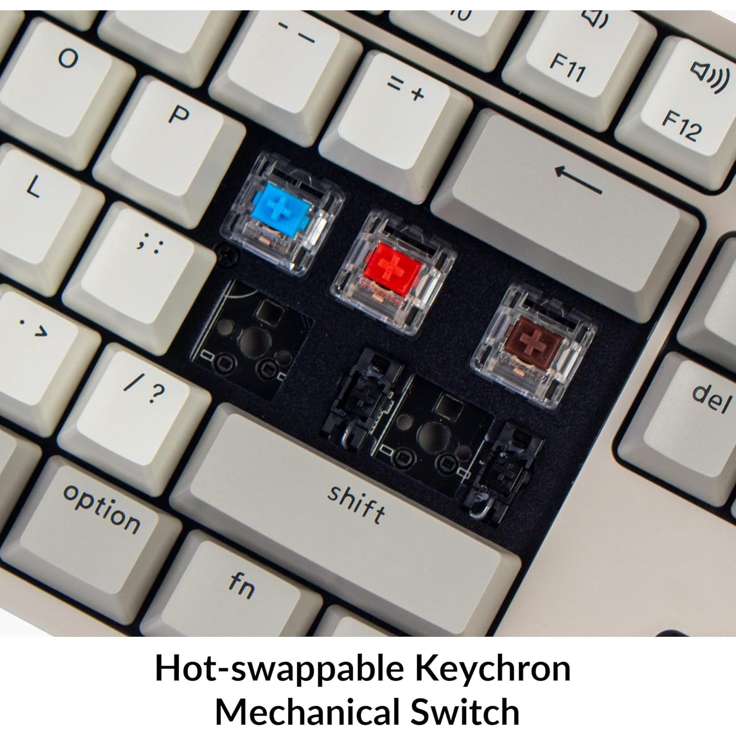 Teclado Mecánico Keychron C2 Hot-swappable 104 Teclas Rojo