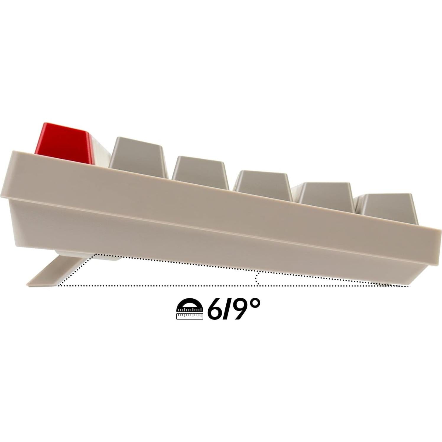 Teclado Mecánico Keychron C2 Hot-swappable 104 Teclas Rojo