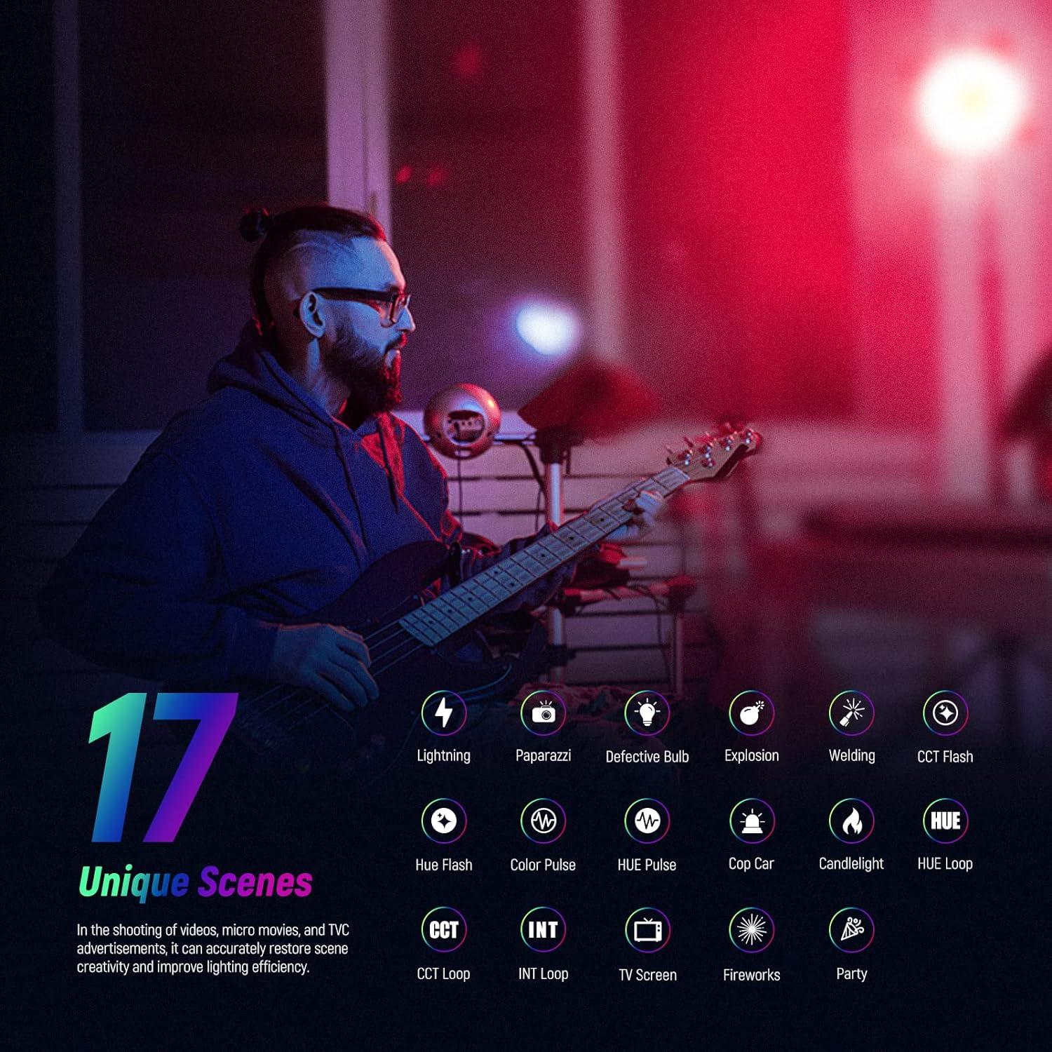 Lámpara LED de Video NEEWER CB60 RGB 70W Control App 18000Lux