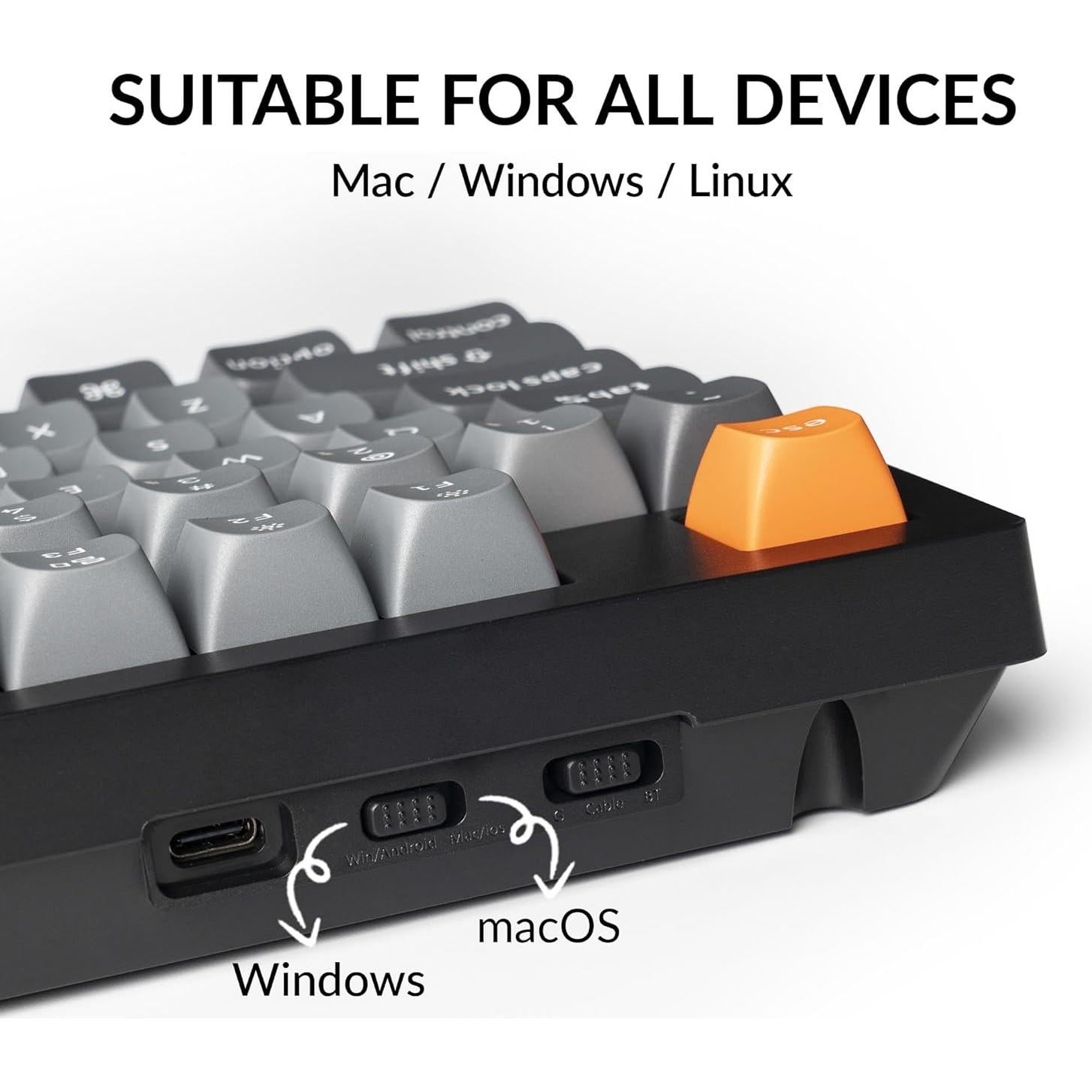 Teclado Mecánico Inalámbrico Keychron K10 Max RGB 108 Teclas