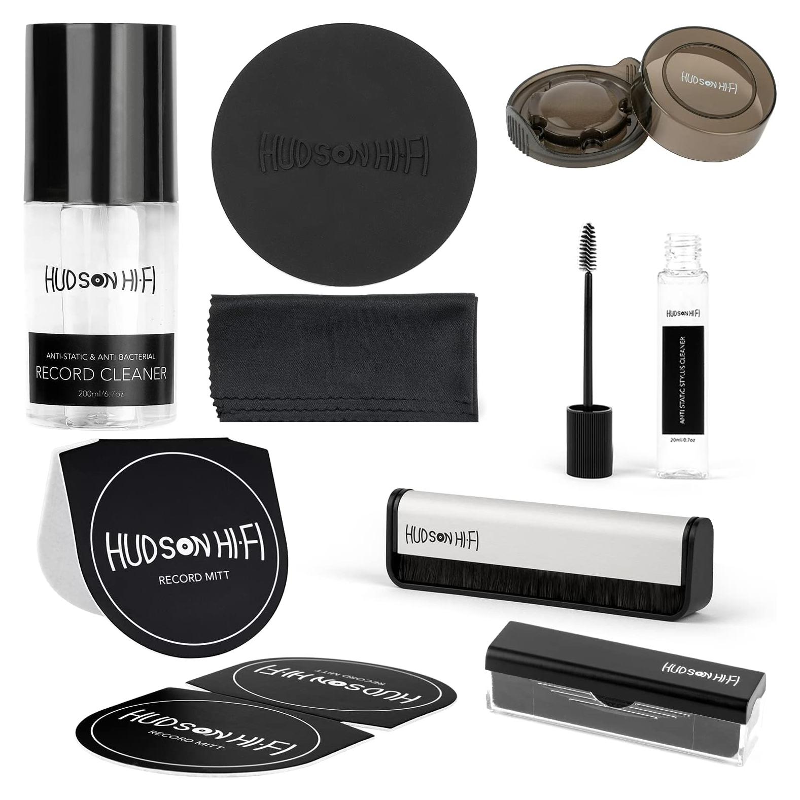 Kit de Limpieza de Discos de Vinilo Pro Hudson Hi-Fi 9-en-1