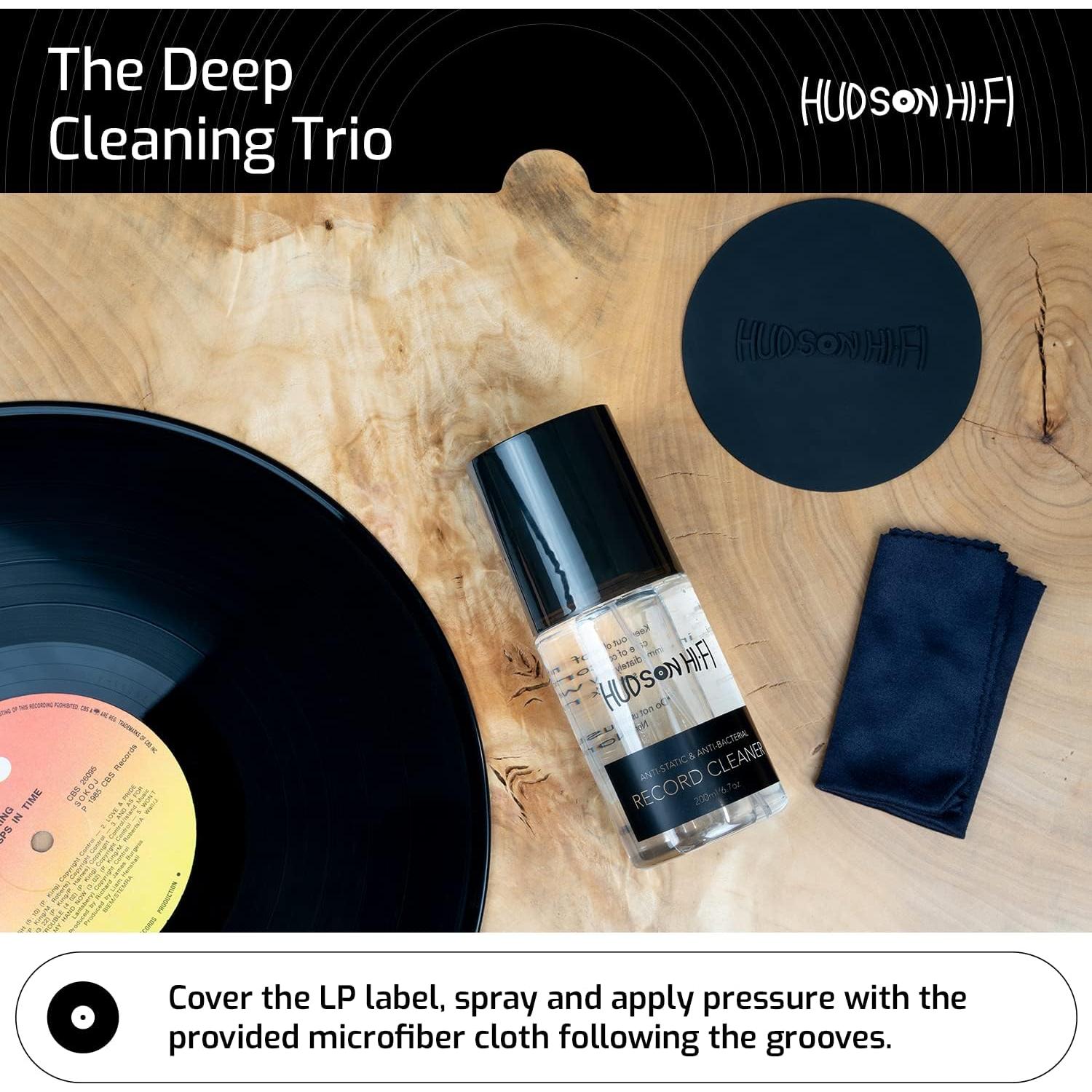 Kit de Limpieza de Discos de Vinilo Pro Hudson Hi-Fi 9-en-1