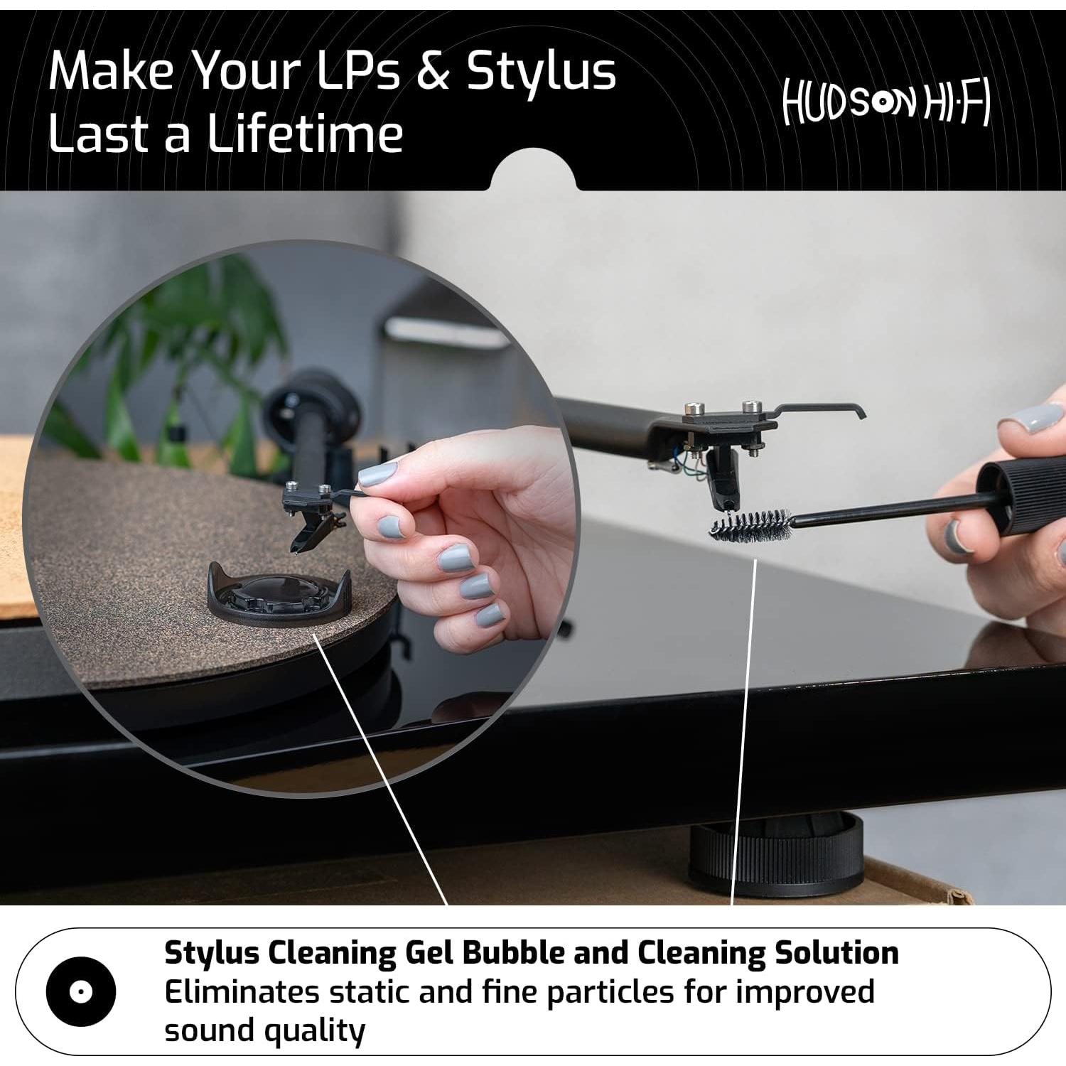 Kit de Limpieza de Discos de Vinilo Pro Hudson Hi-Fi 9-en-1