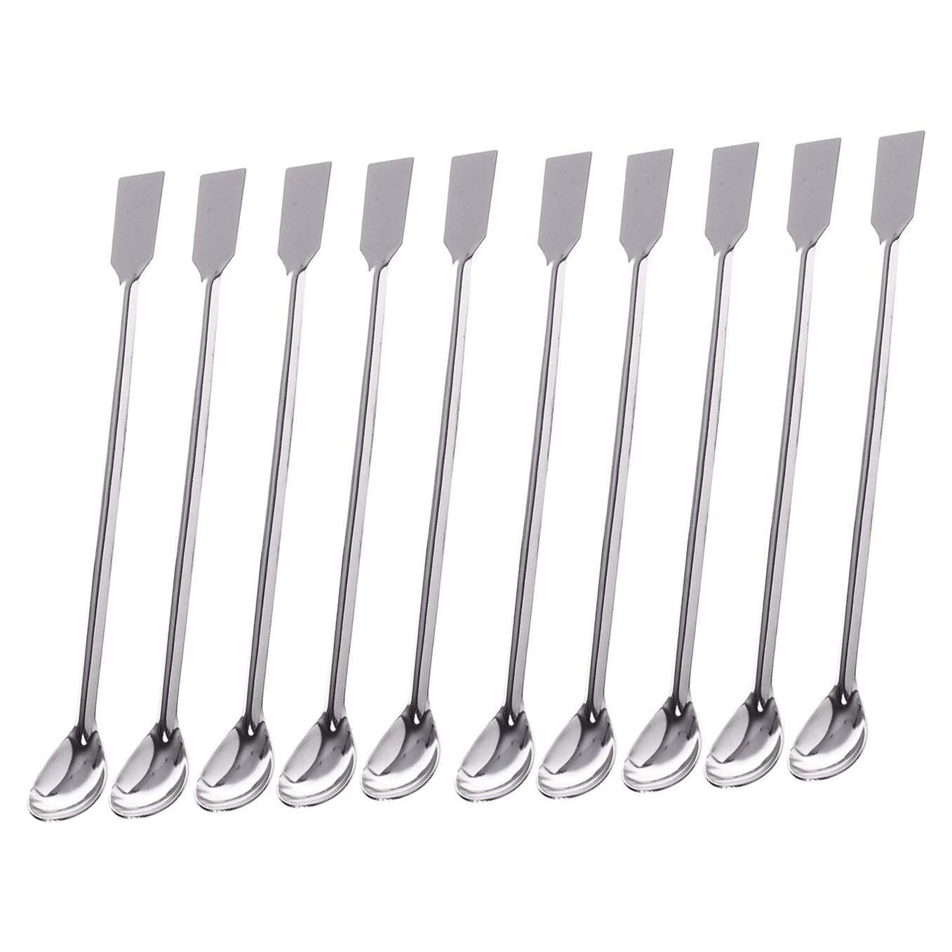 Cuchara Espátula 2 en 1 Acero Inoxidable Sunnyglade 10PCS
