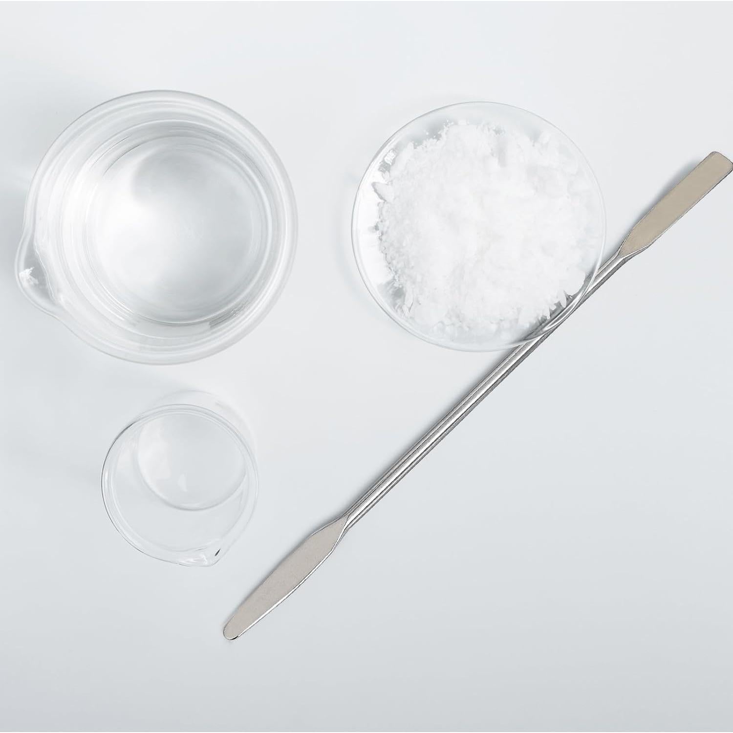 4 Espátulas de Acero Inoxidable para Laboratorio 15 cm