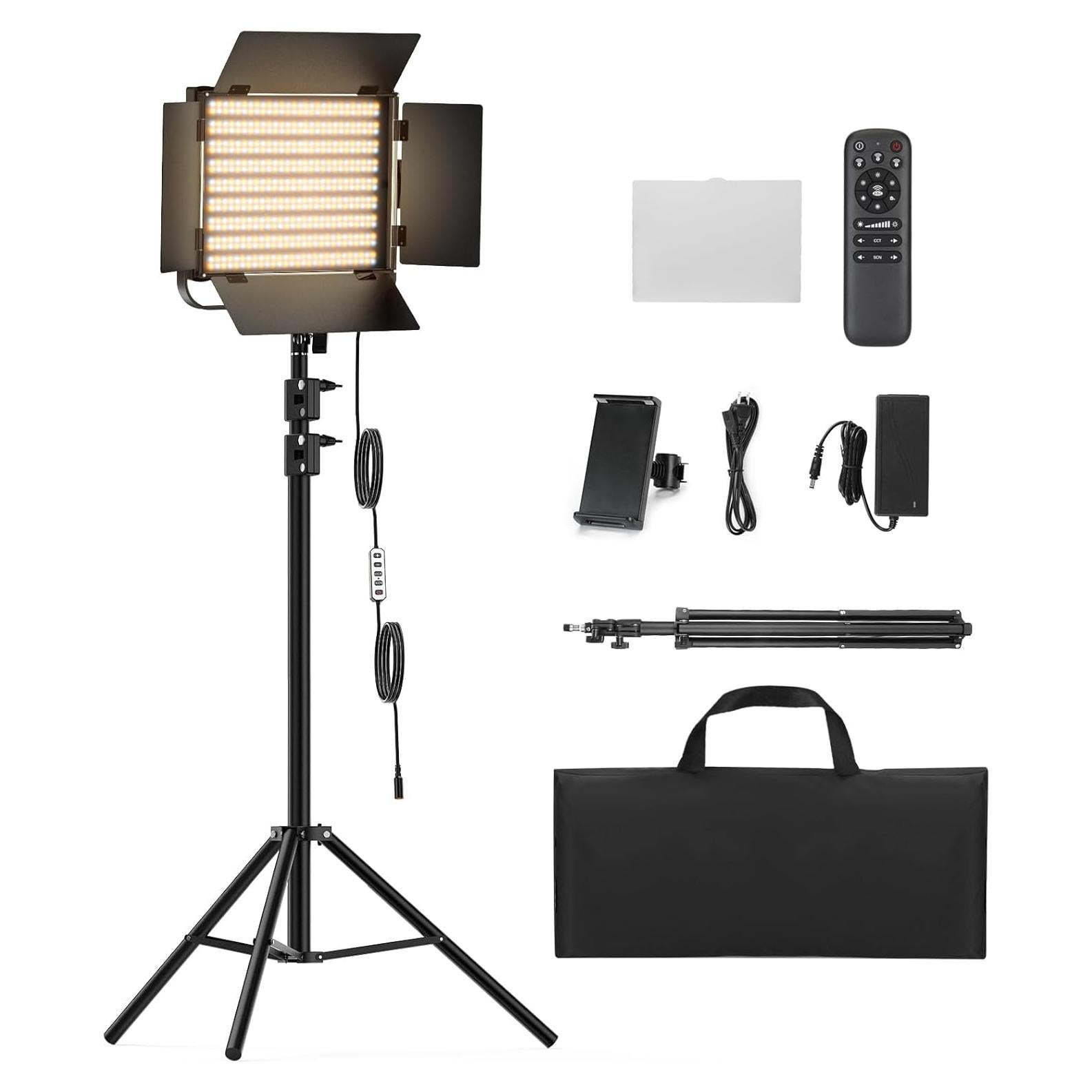 Kit de Iluminación Fotográfica RGB ALTSON 50W Bi-Color LED
