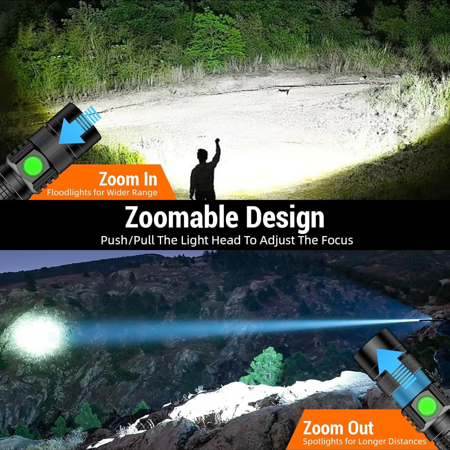 Linterna EDC Hoxida S001 Recargable 12.5cm LED 500m