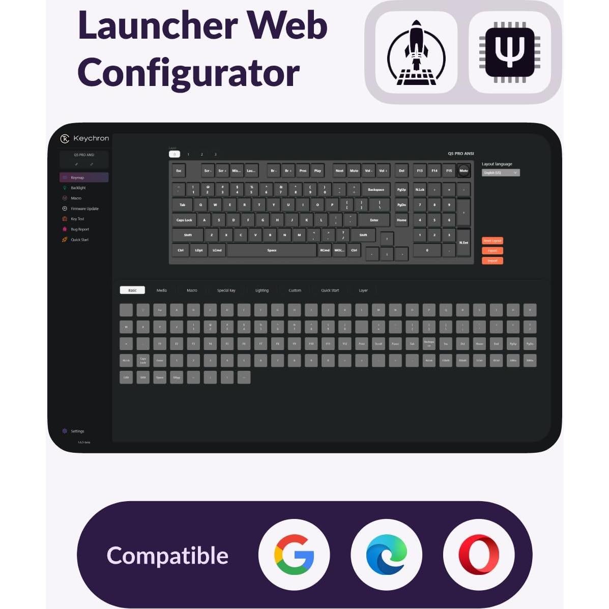 Teclado Mecánico Inalámbrico Keychron Q5 Pro 96% RGB Personalizable