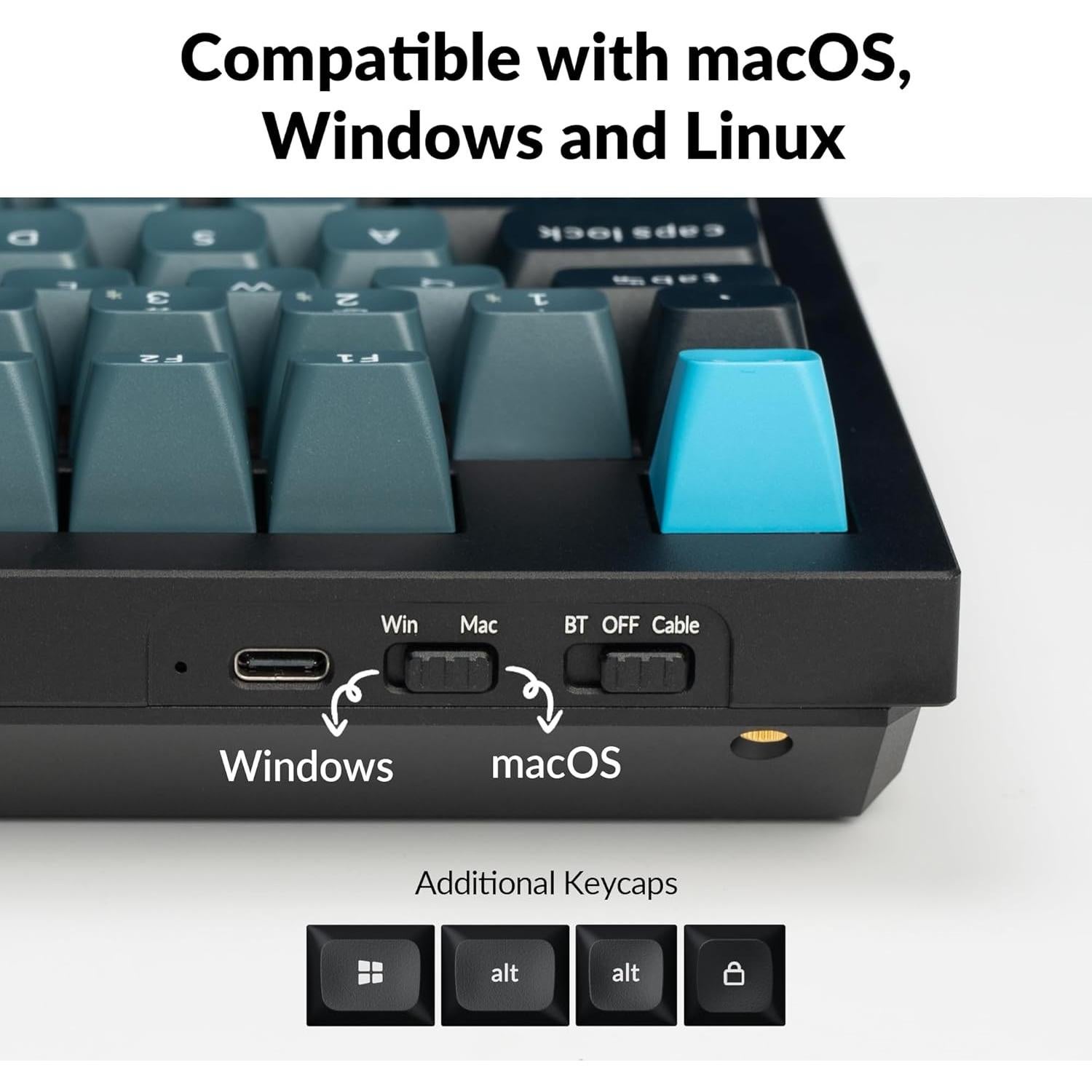 Teclado Mecánico Inalámbrico Keychron Q5 Pro 96% RGB PBT