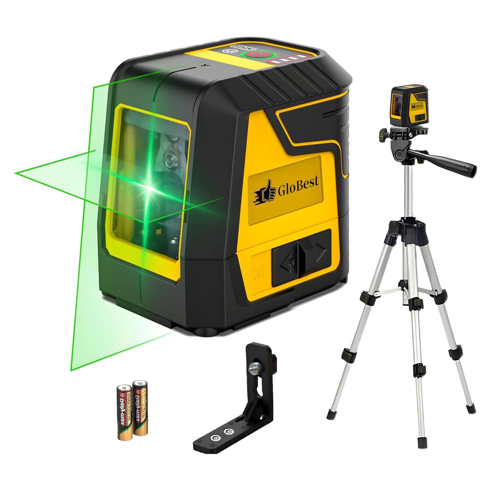 Nivel Láser GloBest Autonivelante Verde con Trípode 0.74kg