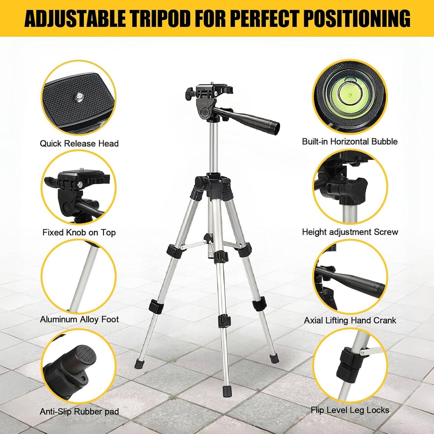 Nivel Láser GloBest Autonivelante Verde con Trípode 0.74kg