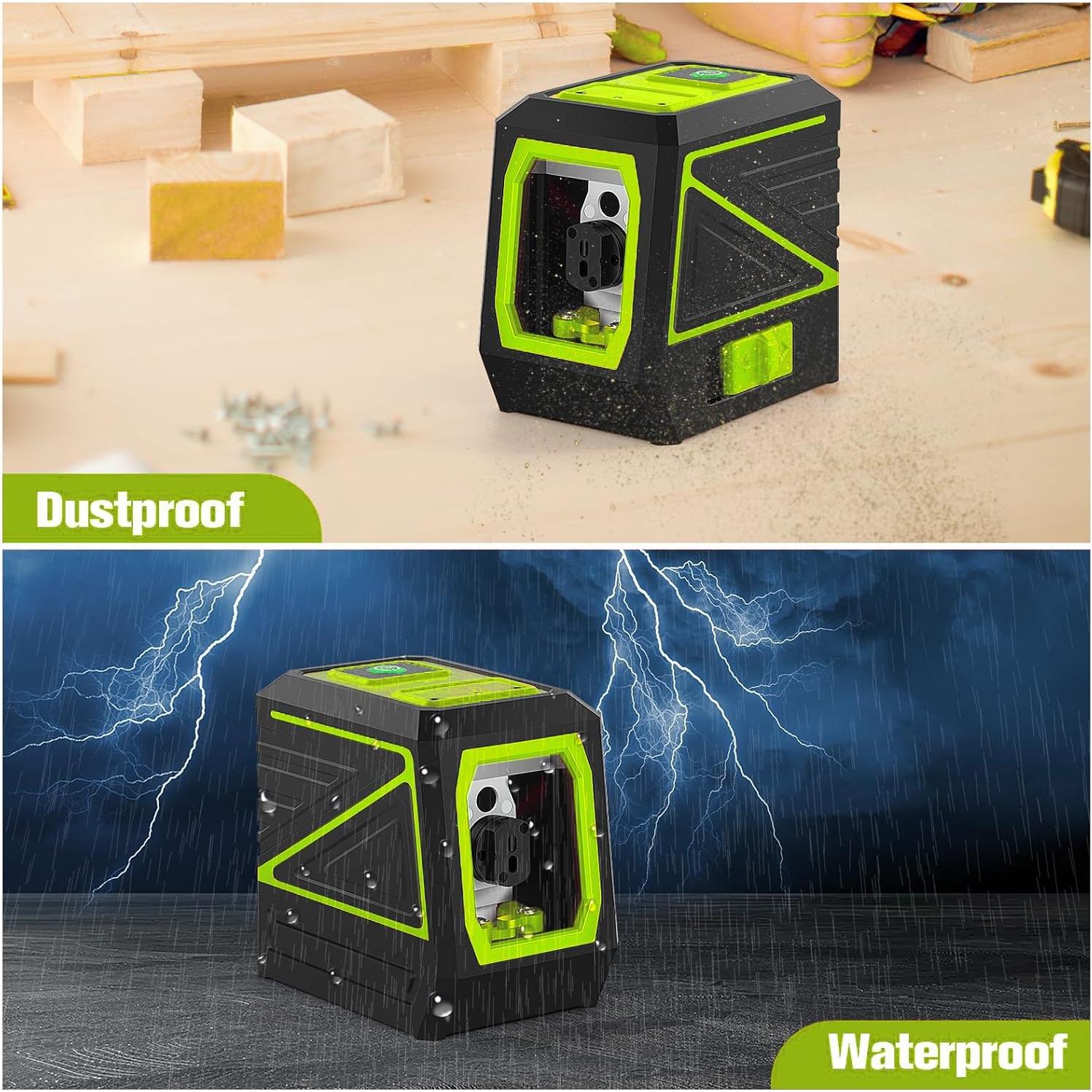 Nivel Láser Verde KOXOBET X6-B4 con Trípode 30m Autonivelante