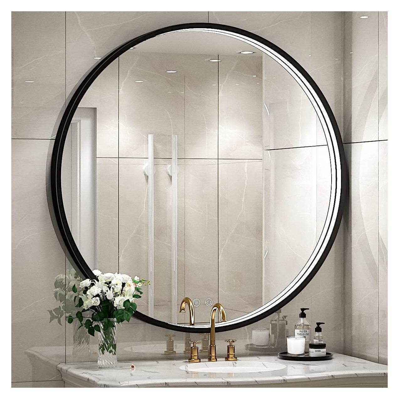 Espejo de Baño LED Redondo FTOTI 32" (81.28 cm) Regulable