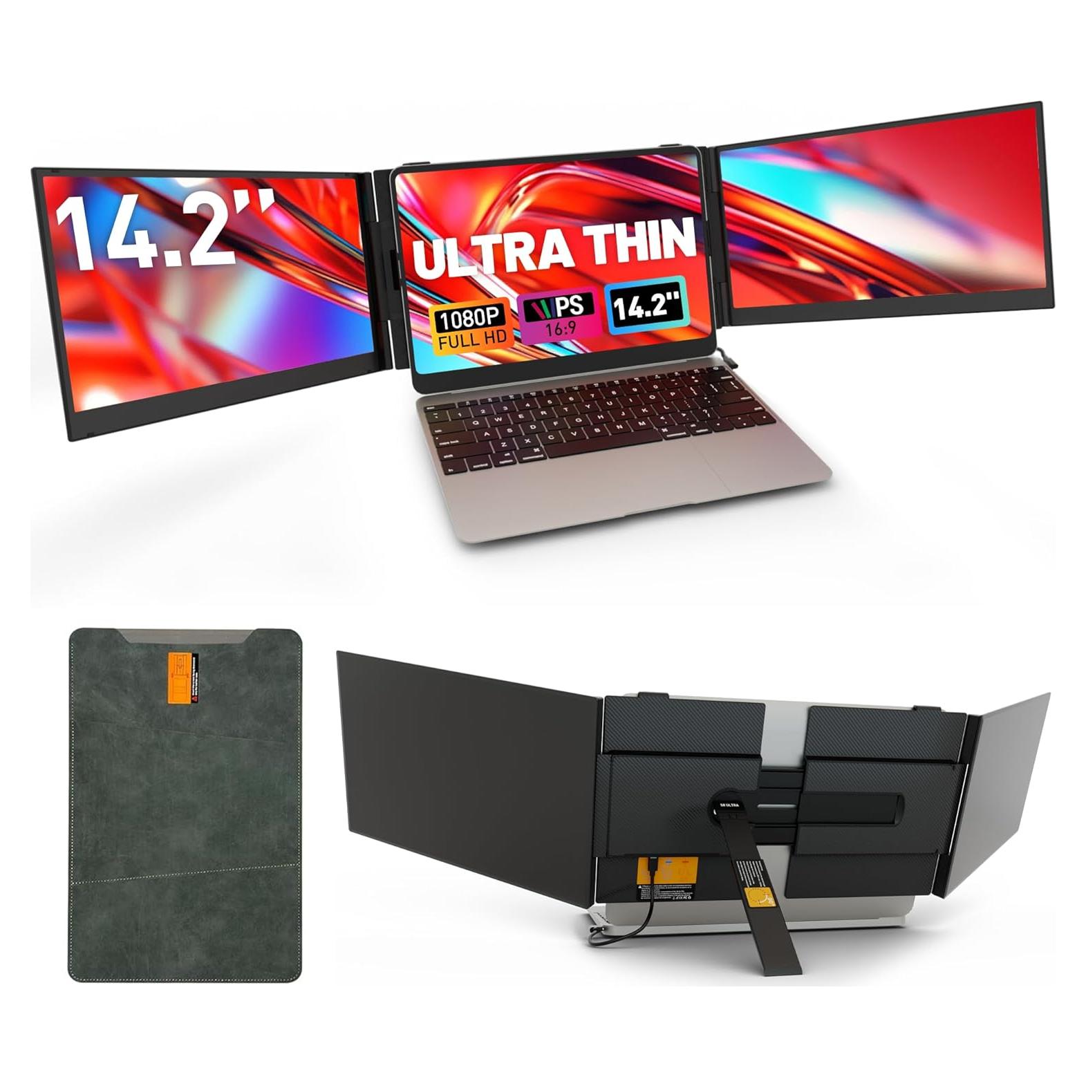 Extensor de Pantalla Sitrunda S8 Ultra 14.2" 1080P Triple Monitor