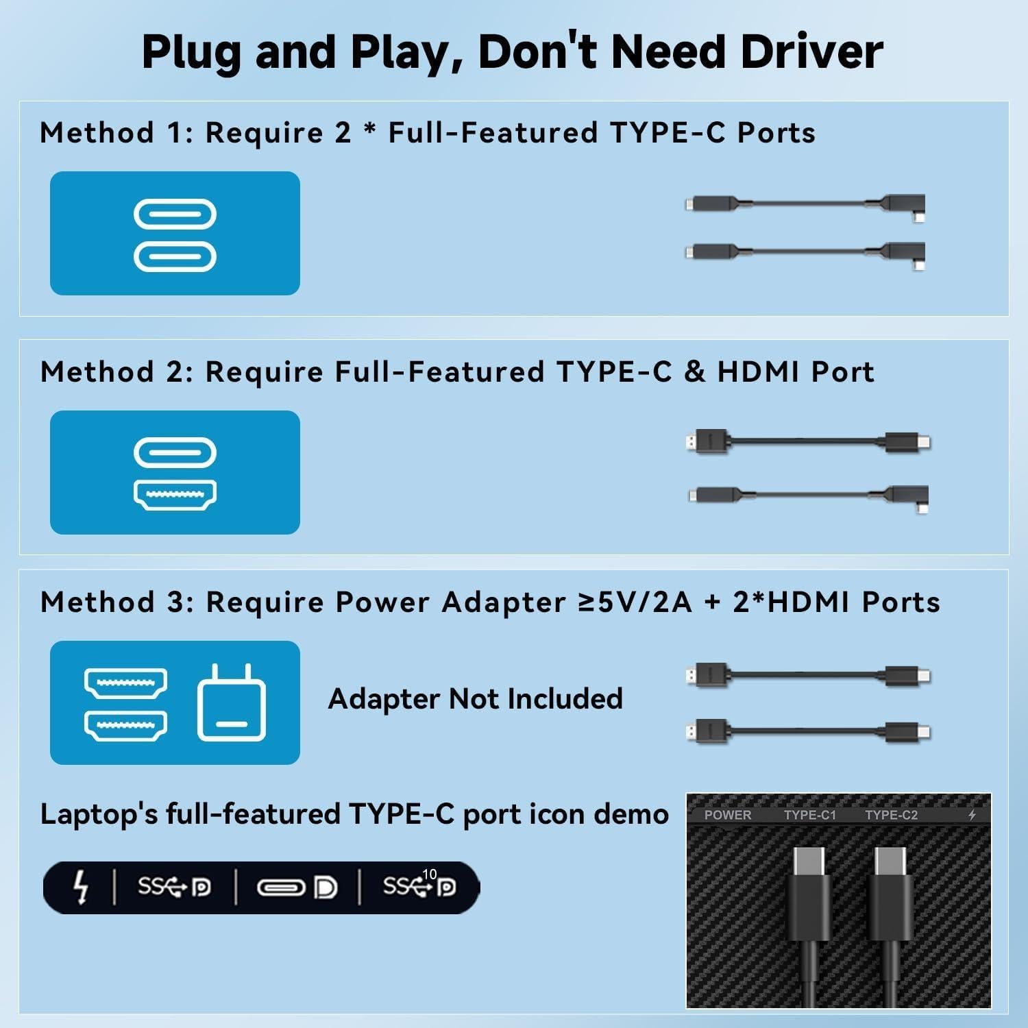 Extensor de Pantalla Portátil 14" FHD 1080P S8 PRO USB-C