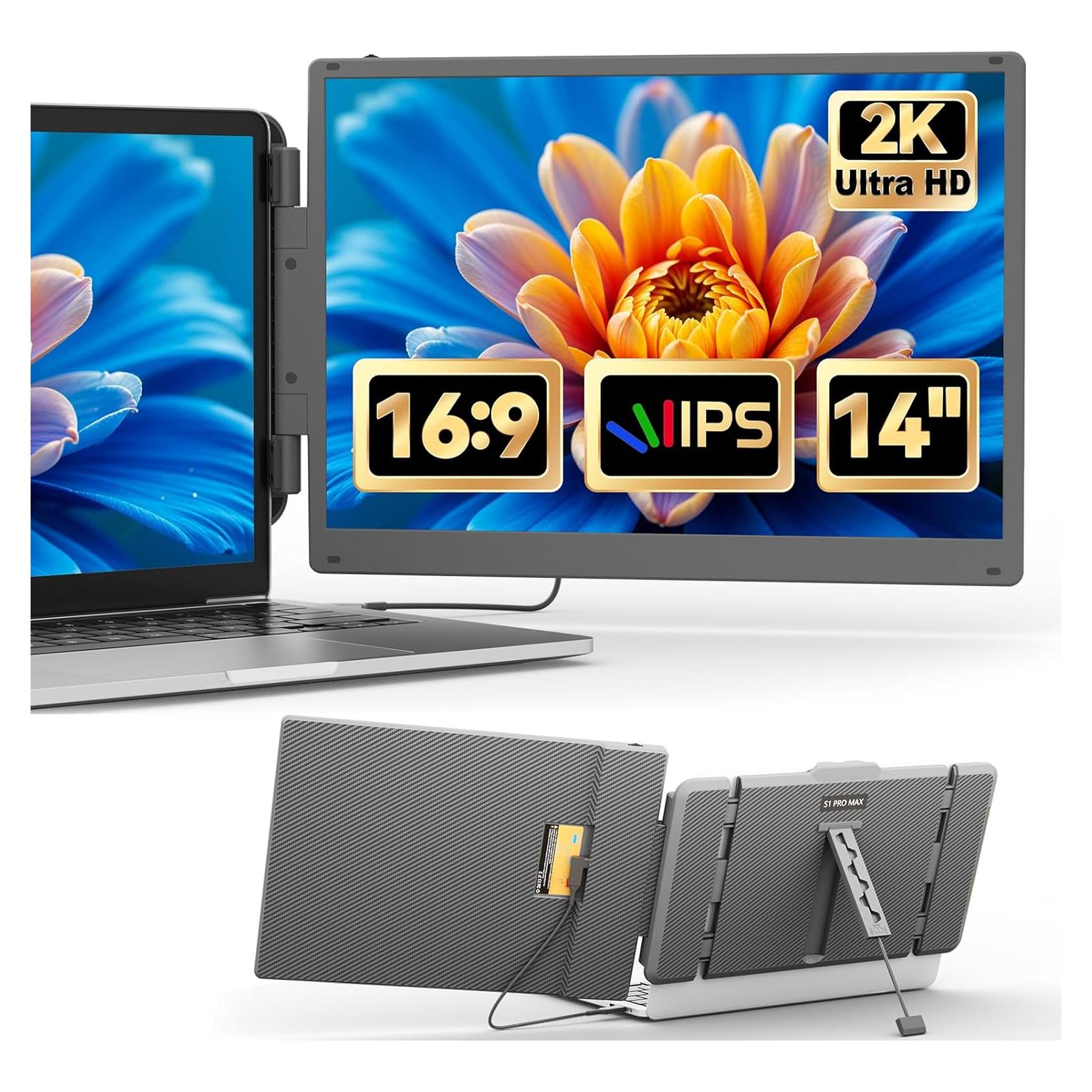 Extensión de Pantalla Cenerius 2K 14" para Laptop IPS