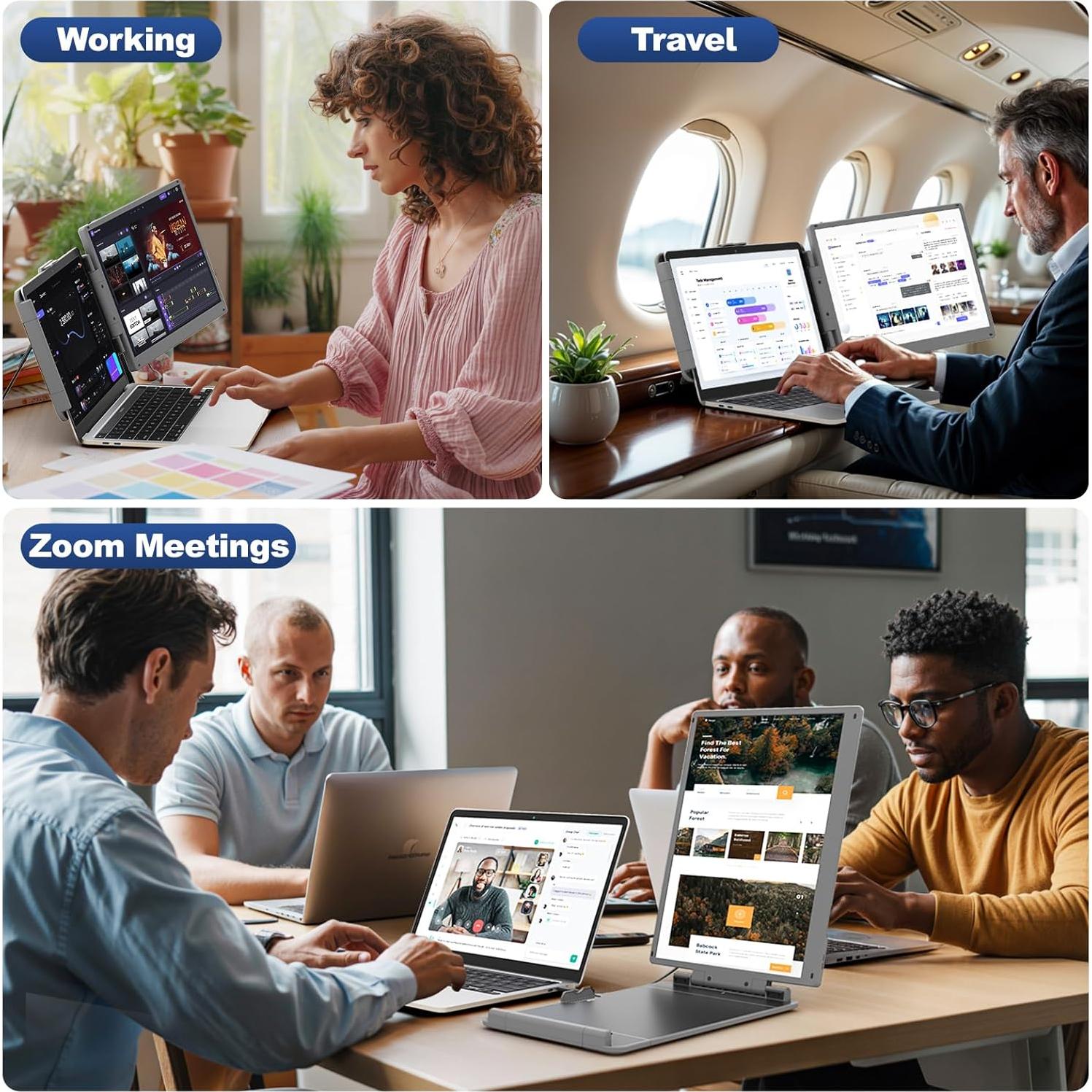 Extensión de Pantalla Cenerius 2K 14" para Laptop IPS