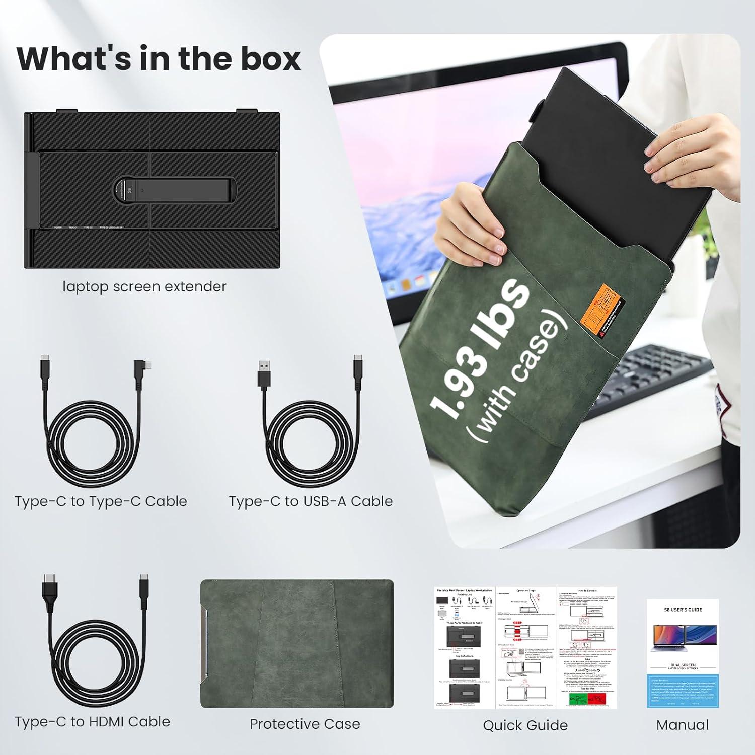 Extensor de Pantalla Ultra Delgado 14" UK BONITOYS 1080P FHD