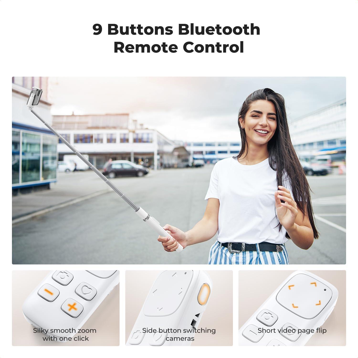 Trípode Selfie K&F CONCEPT 175cm con Control Remoto Bluetooth