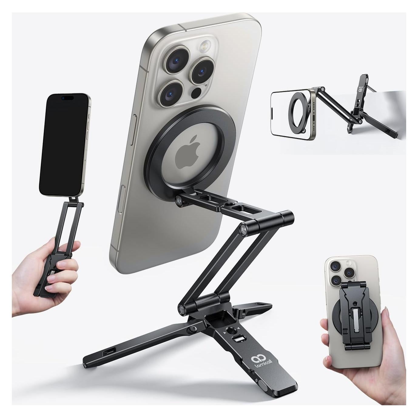 Soporte Trípode Magnético Lamicall para iPhone 17/16 Pro Max