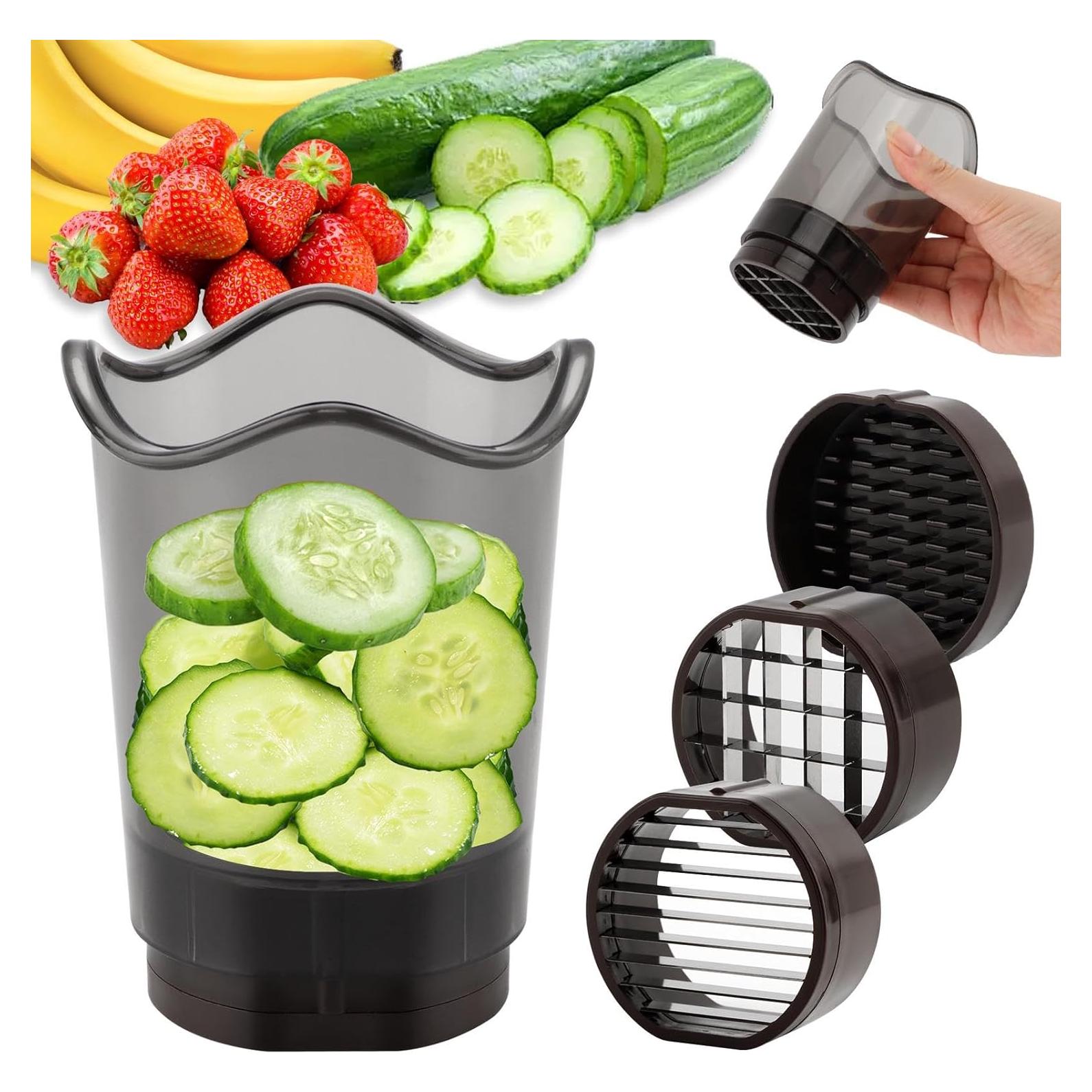 Cortador de Frutas TILZIKA con Cuchillas de Acero Inoxidable