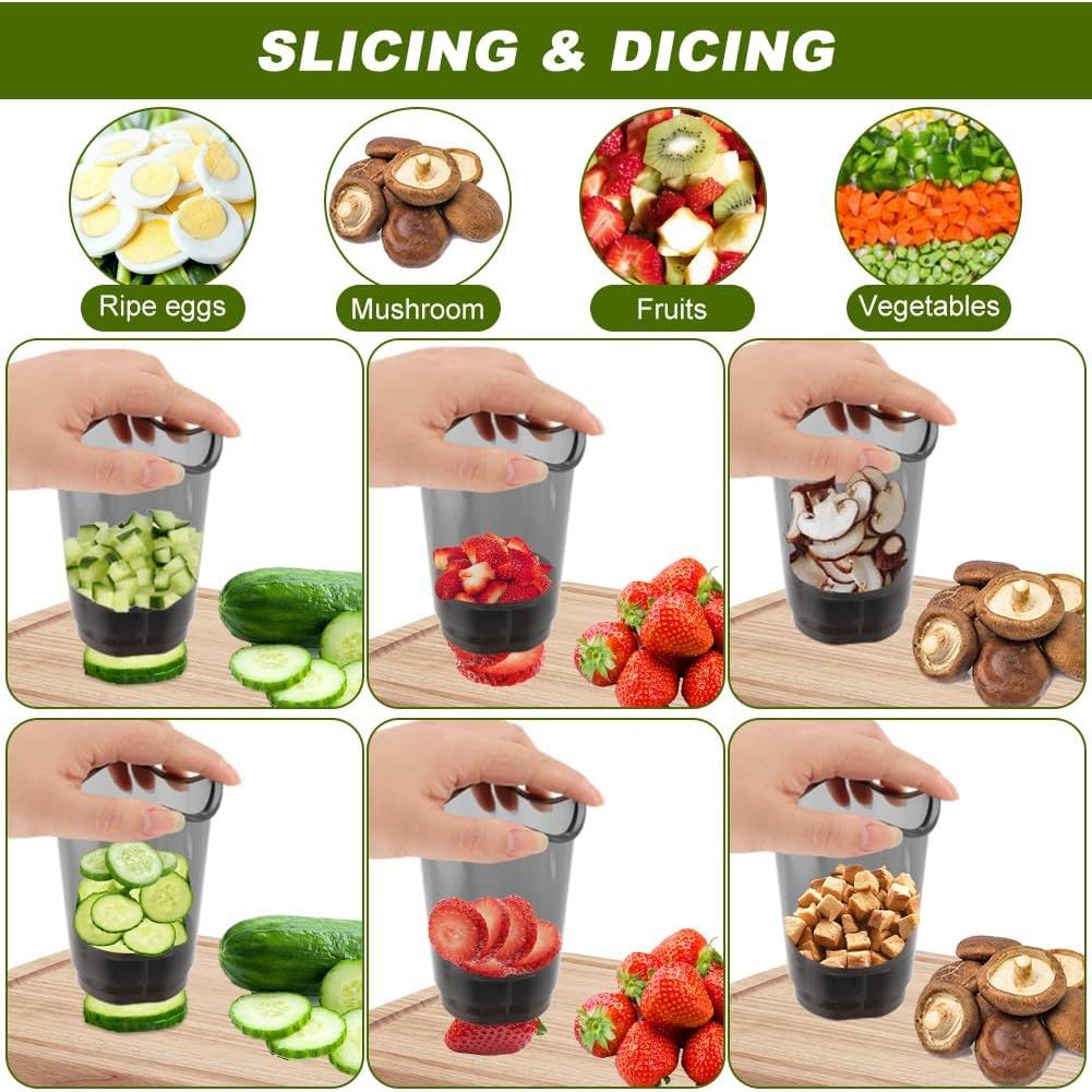 Cortador de Frutas TILZIKA con Cuchillas de Acero Inoxidable