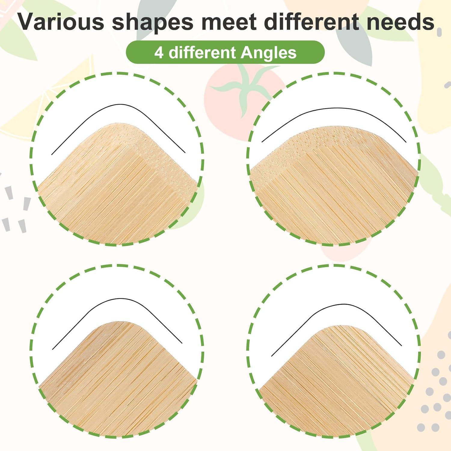 Juego de 3 Raspadores de Bambú Eldraqth para Utensilios